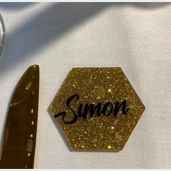 Sekskantede bordkort