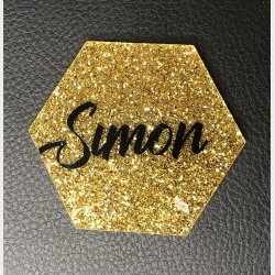 Sekskantede bordkort