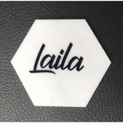 Sekskantede bordkort