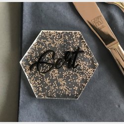 Sekskantede bordkort