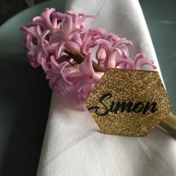 Sekskantede bordkort