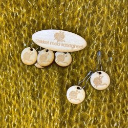 Strikkemarkrer med holder